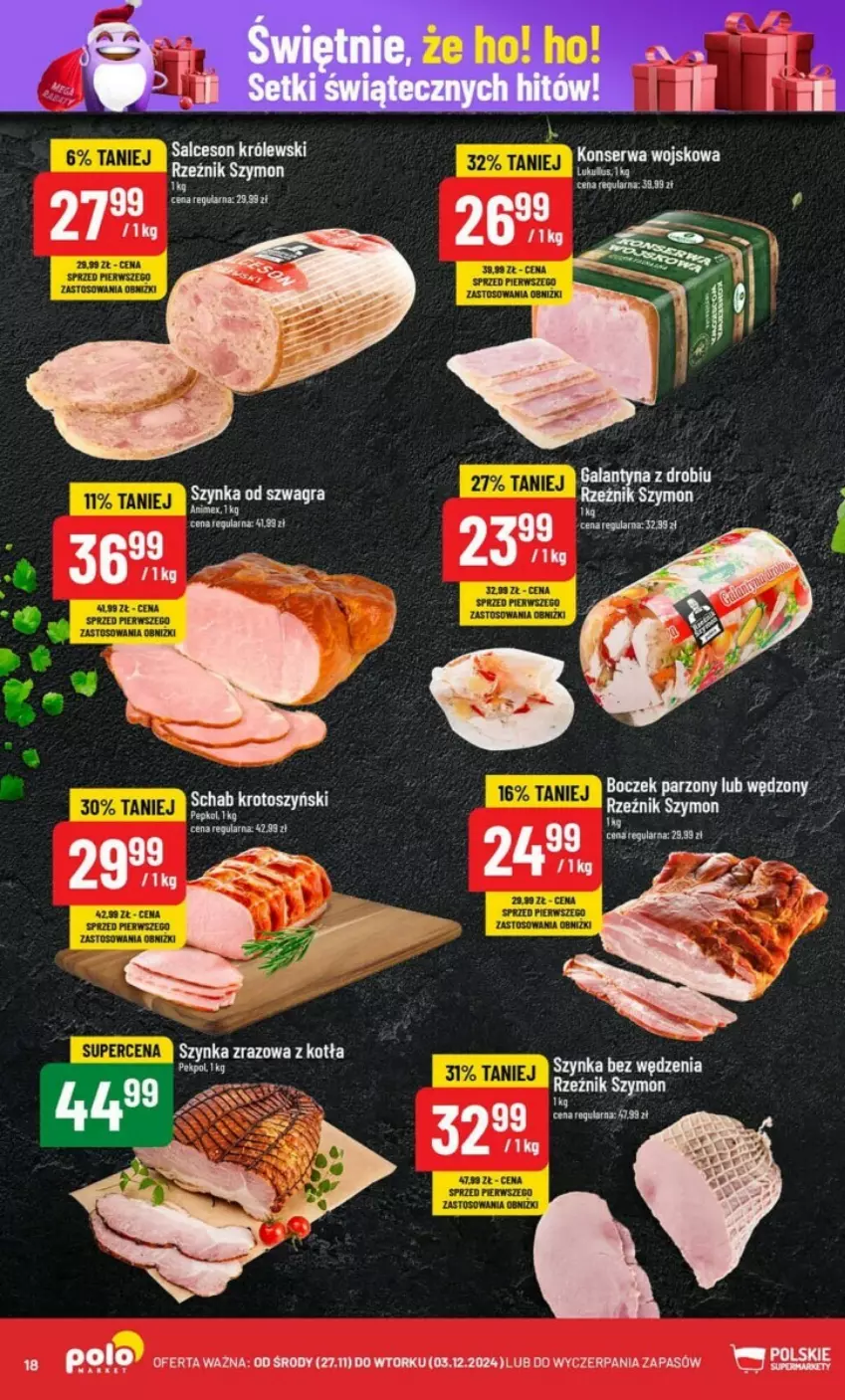 Gazetka promocyjna PoloMarket - ważna 27.11 do 03.12.2024 - strona 10 - produkty: Boczek, Feta, Ser, Szynka