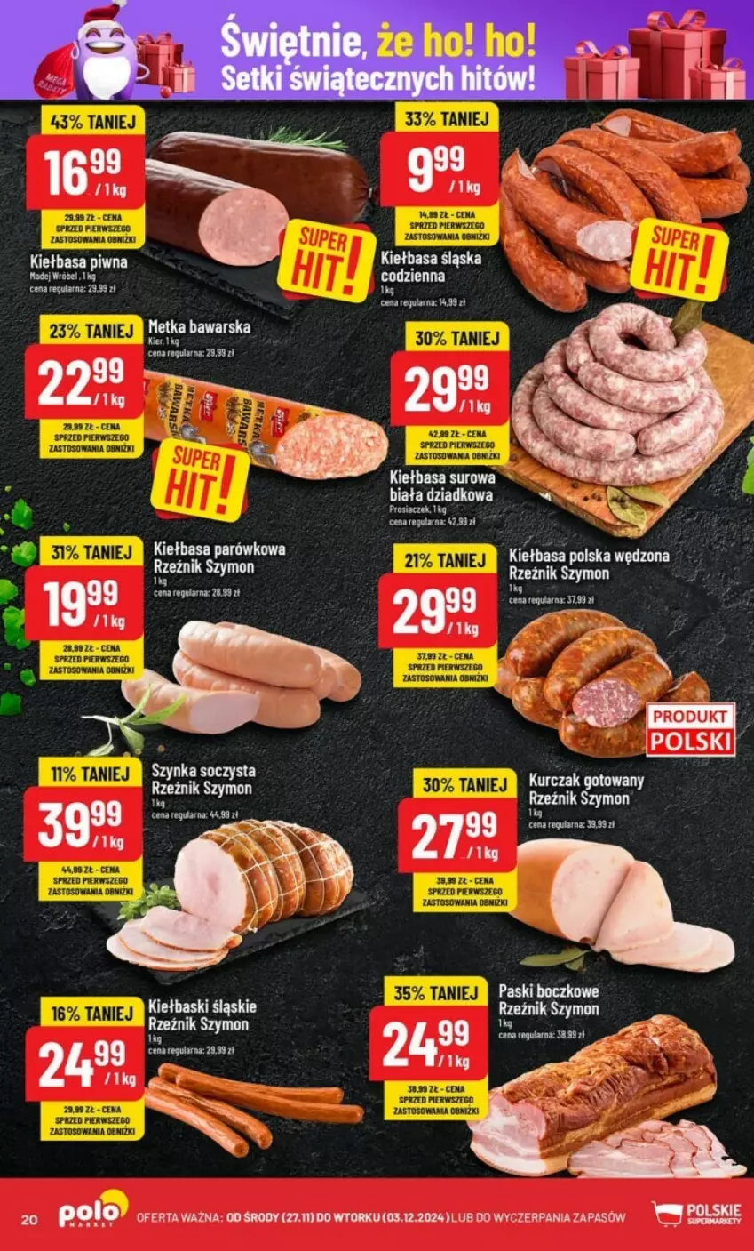 Gazetka promocyjna PoloMarket - ważna 27.11 do 03.12.2024 - strona 13 - produkty: Kiełbasa, Kiełbasa śląska, Kiełbaski śląskie, Kurczak, LG, Zlew