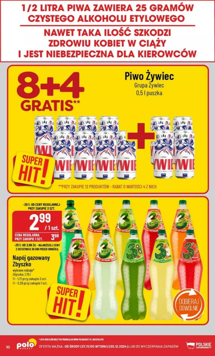 Gazetka promocyjna PoloMarket - ważna 27.11 do 03.12.2024 - strona 2 - produkty: Napój, Napój gazowany, Piwo