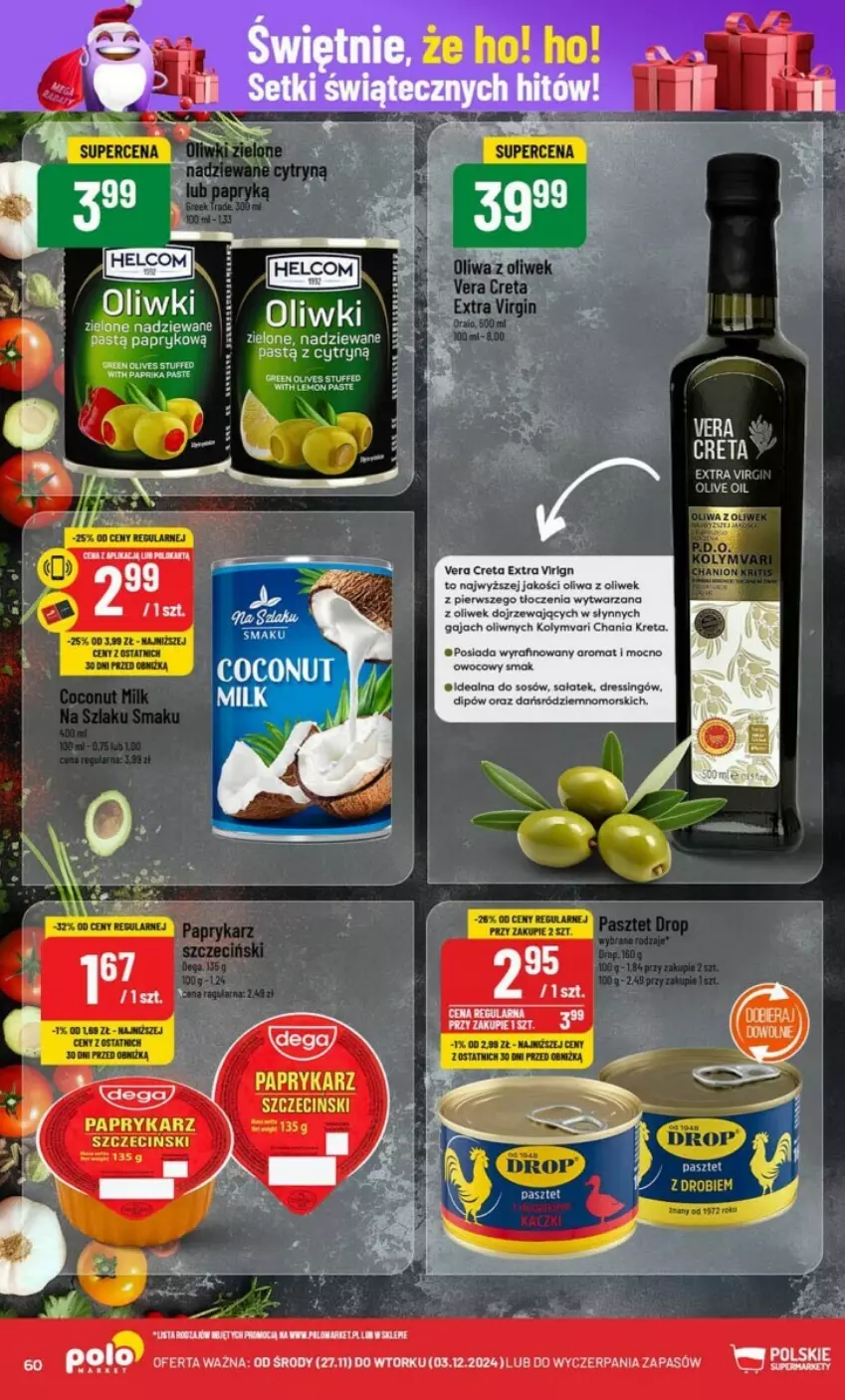 Gazetka promocyjna PoloMarket - ważna 27.11 do 03.12.2024 - strona 57 - produkty: Dres, Kret, Oliwa, Oliwa z oliwek, Papryka, Paprykarz, Sałat, Sos