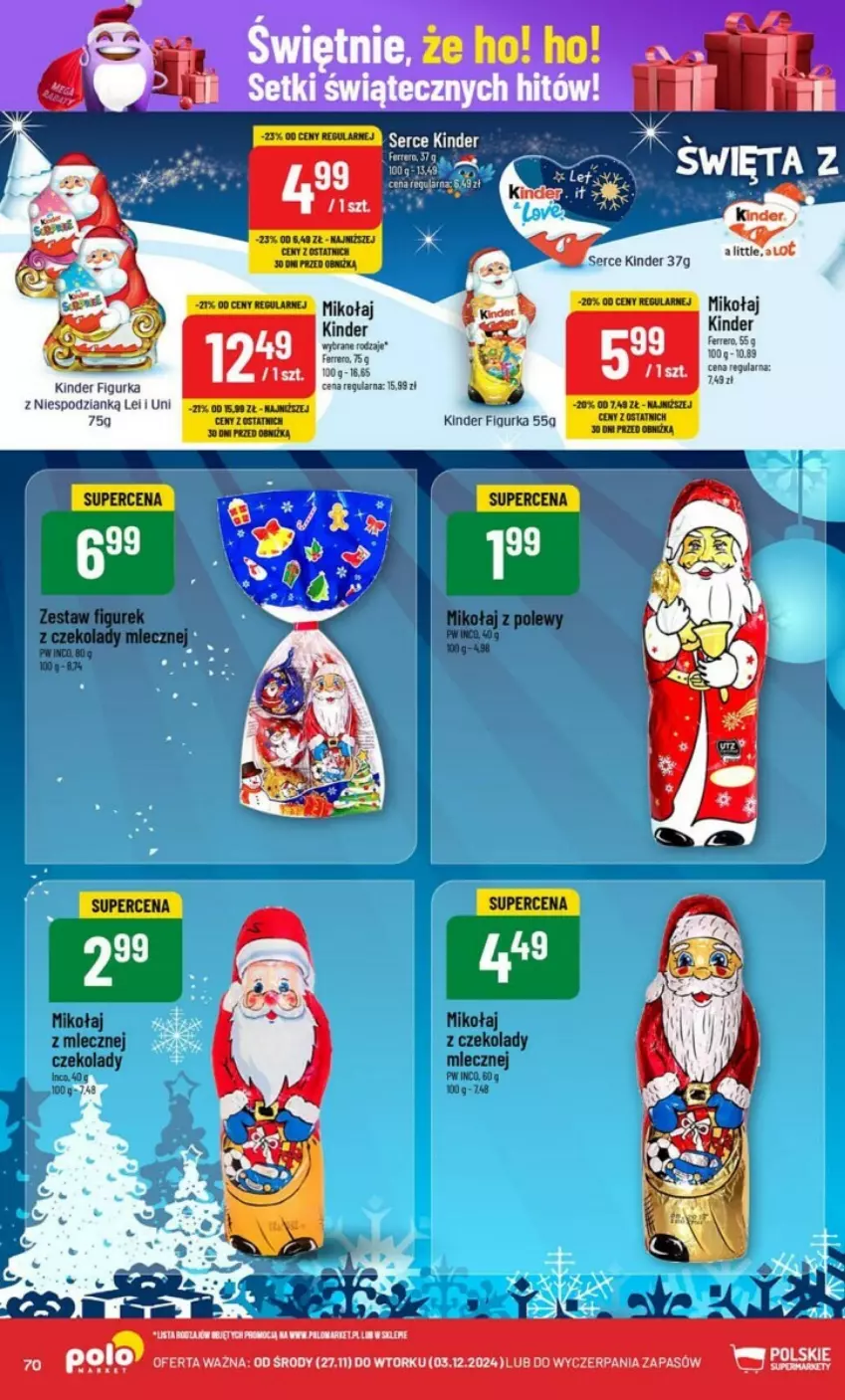 Gazetka promocyjna PoloMarket - ważna 27.11 do 03.12.2024 - strona 68 - produkty: Kinder, Ser