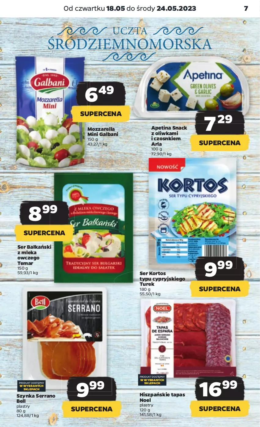 Gazetka promocyjna Netto - Artykuły spożywcze - ważna 18.05 do 24.05.2023 - strona 7 - produkty: Bell, Galbani, Mozzarella, Ser, Szynka