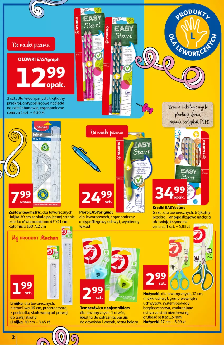 Gazetka promocyjna Auchan - Szkoła Oszczędzania Hipermarkety - ważna 11.08 do 17.08.2022 - strona 2 - produkty: Gin, Gra, Noż, Nożyczki, Piec, Pojemnik