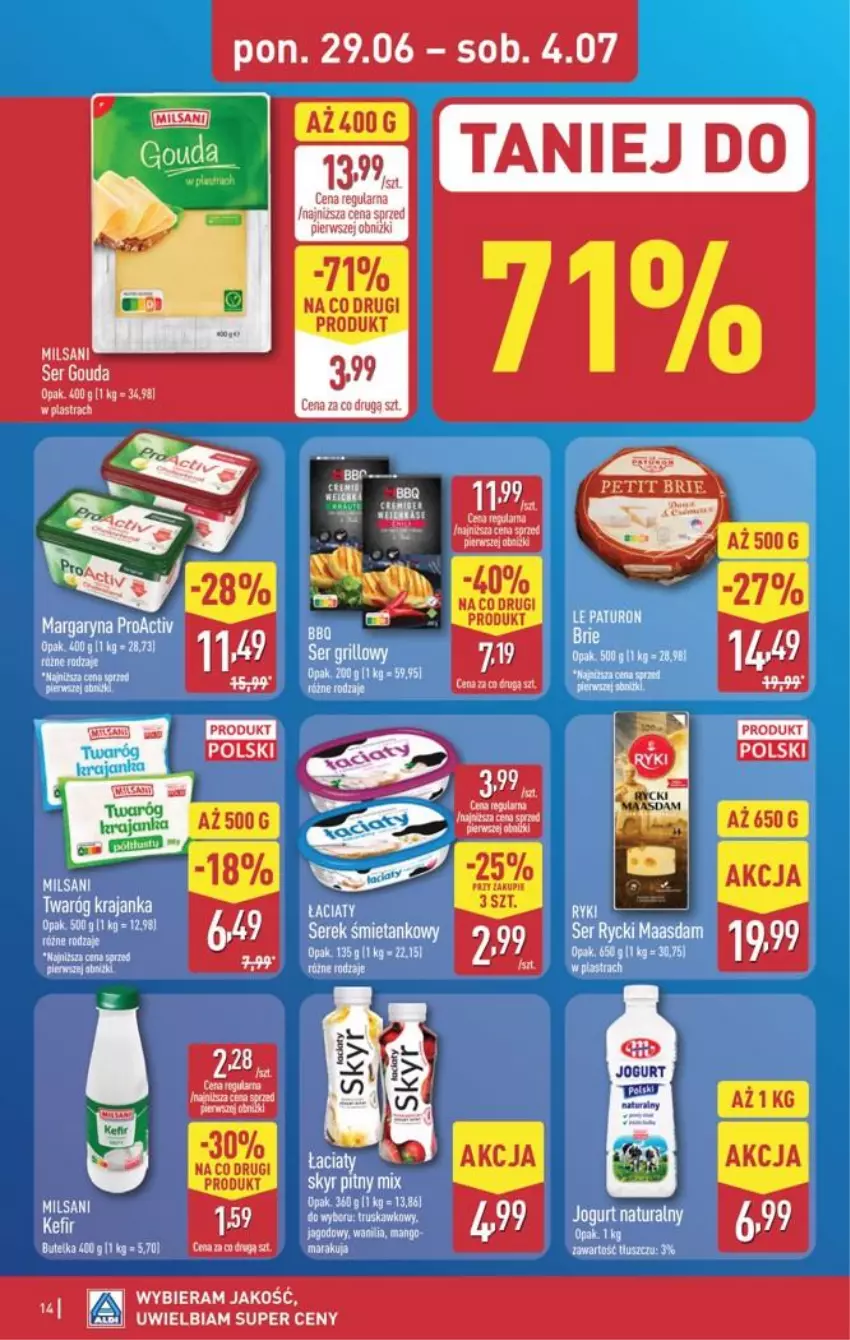 Gazetka promocyjna Aldi - Pełna oferta - ważna 29.06 do 04.07.2026 - strona 14 - produkty: Fa, Jogurt