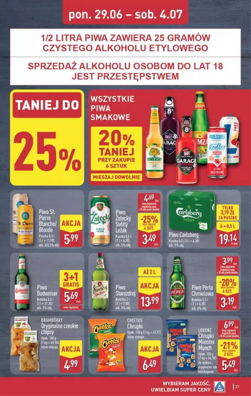 Gazetka promocyjna Aldi - Pełna oferta - ważna 29.06 do 04.07.2026 - strona 21 - produkty: Fa, Gra, Piwa, Ser