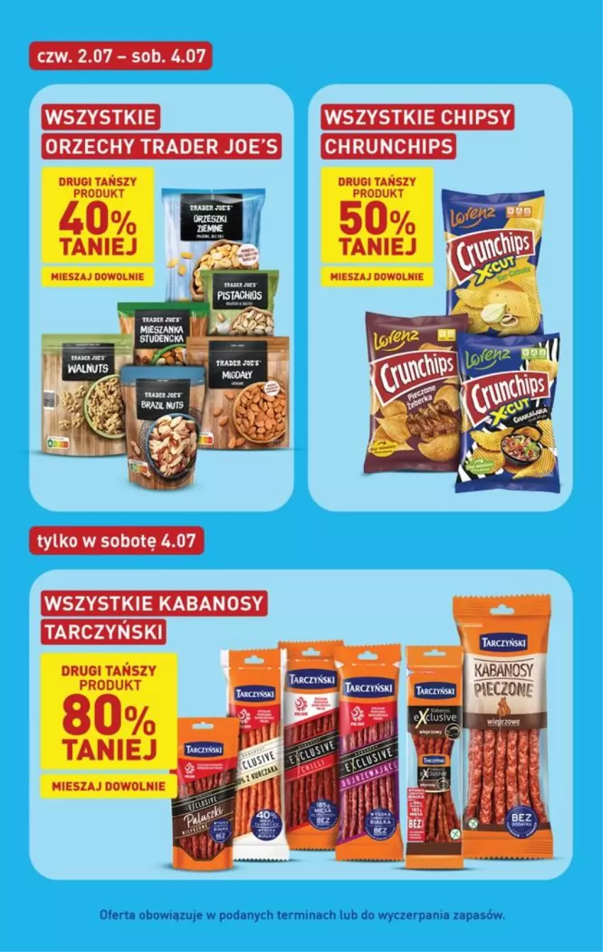 Gazetka promocyjna Aldi - Pełna oferta - ważna 29.06 do 04.07.2026 - strona 38 - produkty: Chipsy, Kabanos, Tarczyński