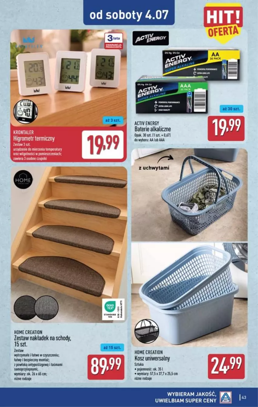 Gazetka promocyjna Aldi - Pełna oferta - ważna 29.06 do 04.07.2026 - strona 43 - produkty: Baterie alkaliczne, Piec