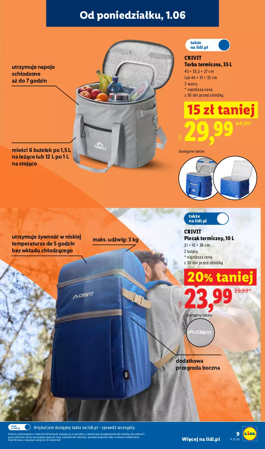 Gazetka promocyjna Lidl - Katalog ważny od 1.06 - ważna 01.06 do 06.06.2026 - strona 11 - produkty: Dźwig, Napoje, Plecak, Torba