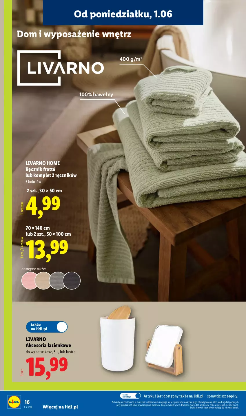 Gazetka promocyjna Lidl - Katalog ważny od 1.06 - ważna 01.06 do 06.06.2026 - strona 18 - produkty: Ivar, Kosz, Lustro, Ręcznik