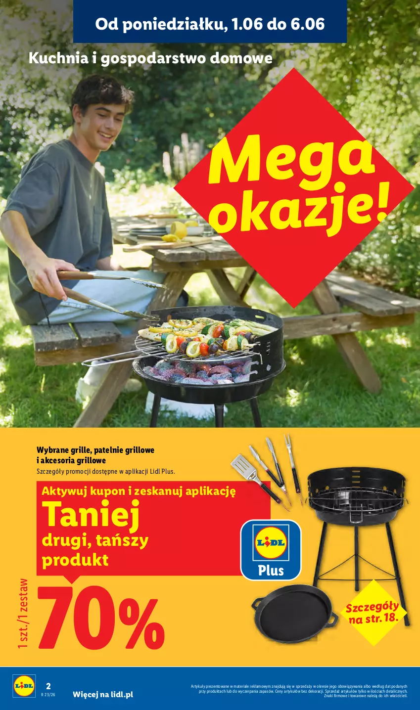 Gazetka promocyjna Lidl - Katalog ważny od 1.06 - ważna 01.06 do 06.06.2026 - strona 2 - produkty: Grill, Kuchnia