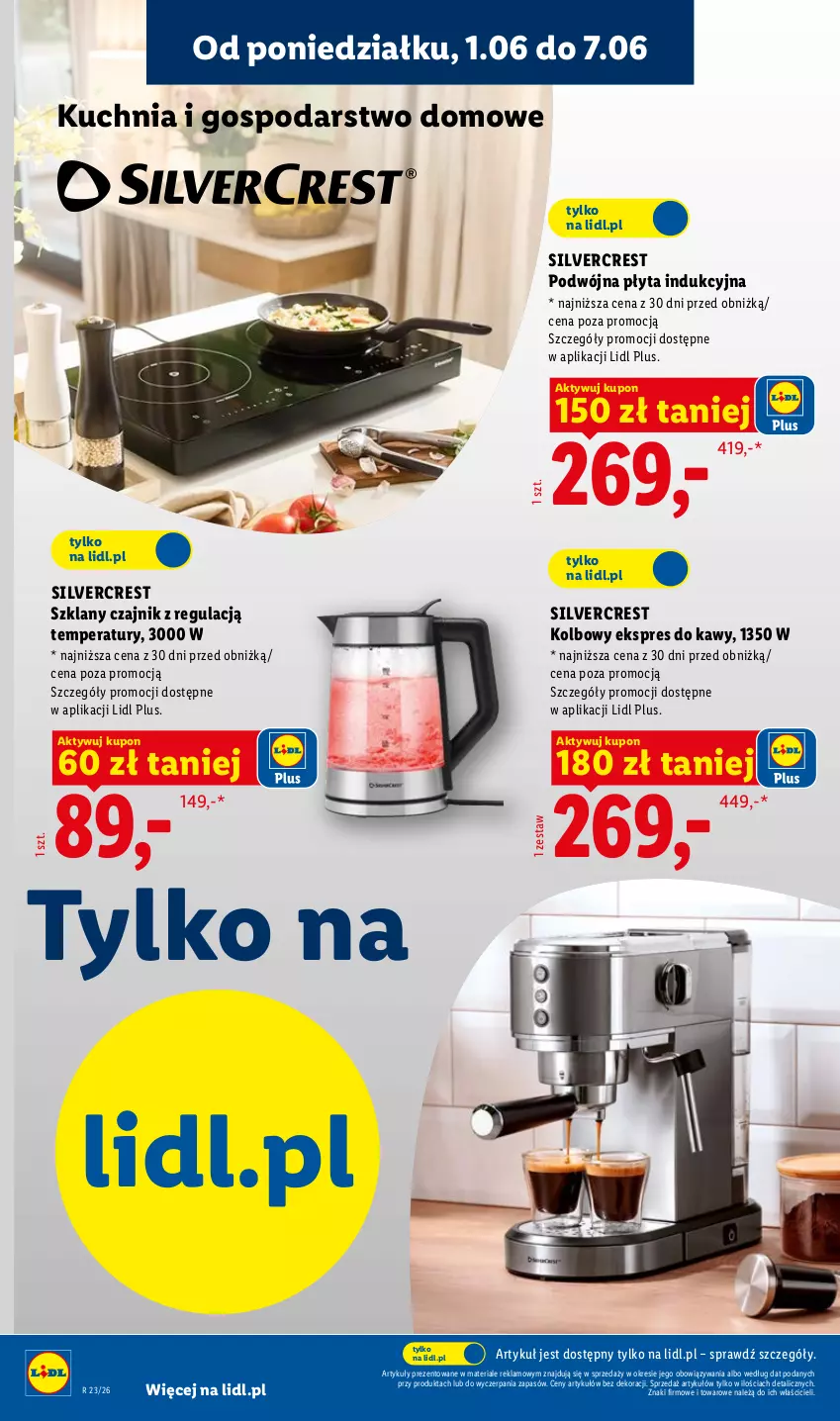 Gazetka promocyjna Lidl - Katalog ważny od 1.06 - ważna 01.06 do 06.06.2026 - strona 20 - produkty: Czajnik, Kuchnia, Płyta, Płyta indukcyjna, Silvercrest
