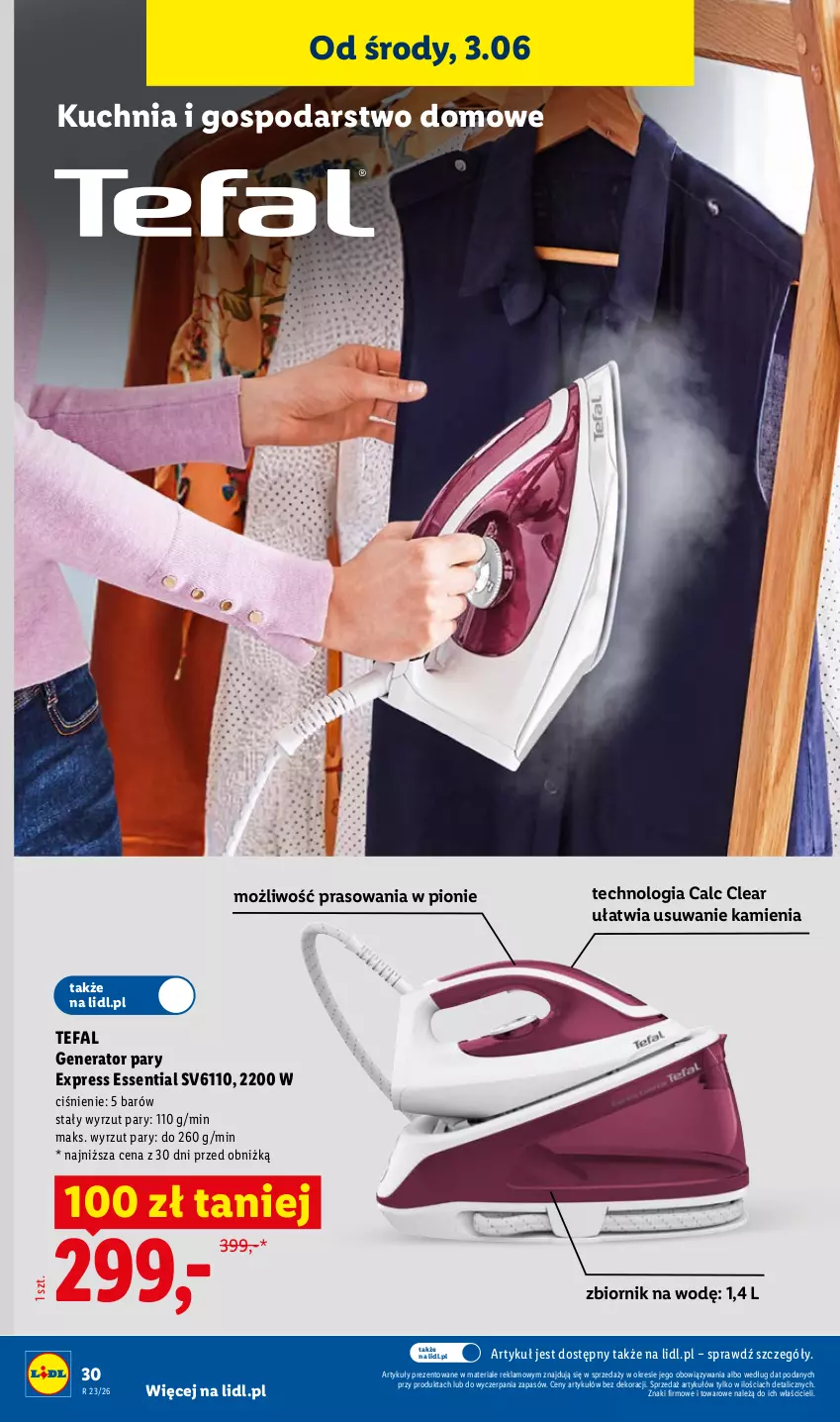Gazetka promocyjna Lidl - Katalog ważny od 1.06 - ważna 01.06 do 06.06.2026 - strona 34 - produkty: Fa, Generator pary, Kuchnia, Tefal