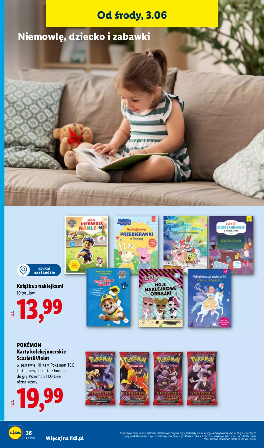 Gazetka promocyjna Lidl - Katalog ważny od 1.06 - ważna 01.06 do 06.06.2026 - strona 40 - produkty: Gry, Klej, Książka, Pokémon
