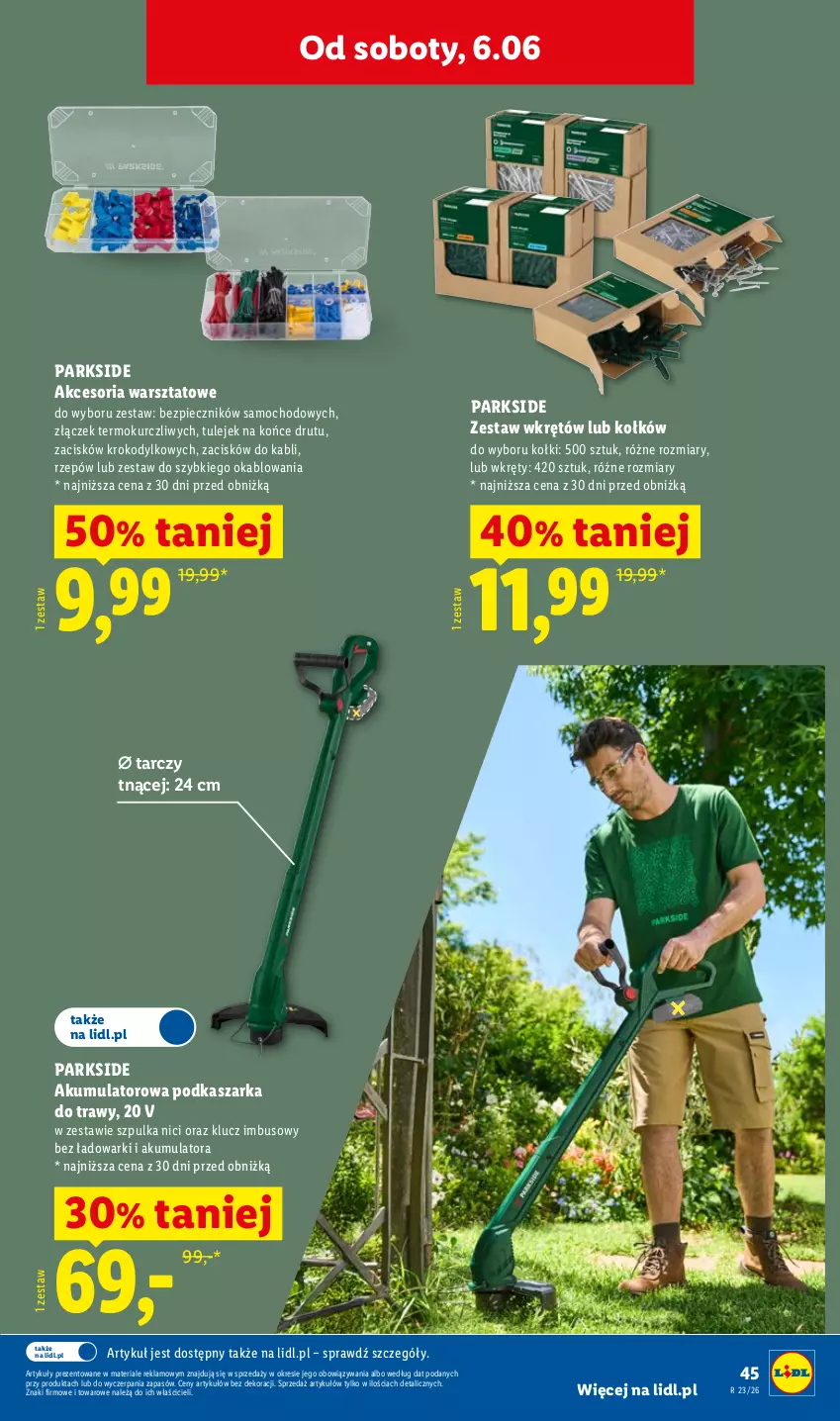 Gazetka promocyjna Lidl - Katalog ważny od 1.06 - ważna 01.06 do 06.06.2026 - strona 49 - produkty: Akumulator, Kasza, Parkside, Piec, Wkręt, Wkrętów