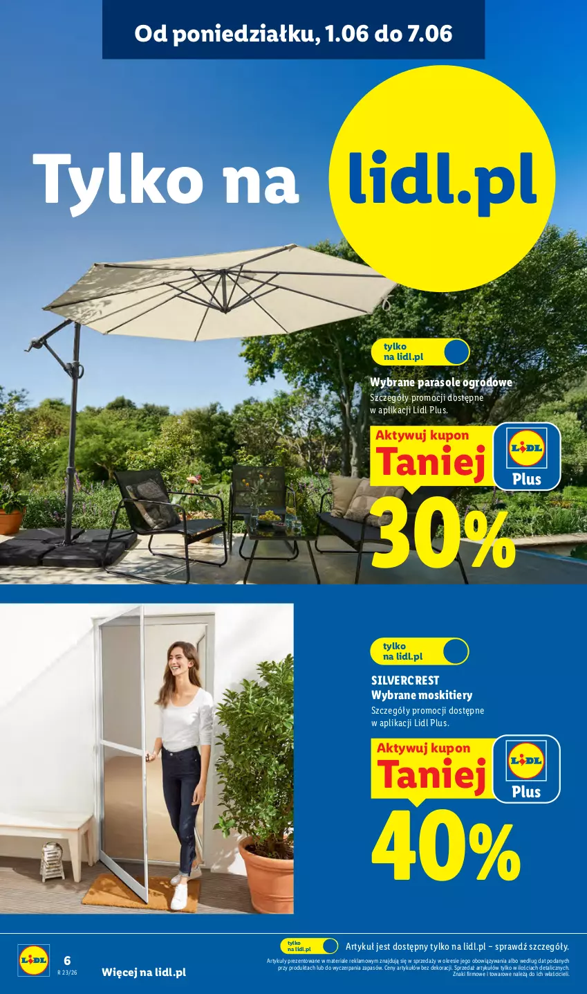 Gazetka promocyjna Lidl - Katalog ważny od 1.06 - ważna 01.06 do 06.06.2026 - strona 6 - produkty: Parasol, Silvercrest
