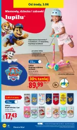 Gazetka promocyjna Lidl - Katalog ważny od 1.06 - Gazetka - ważna od 06.06 do 06.06.2026 - strona 36 - produkty: Kierownica, Top, Sok, Dzieci, Hulajnoga, Psi Patrol