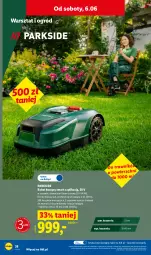 Gazetka promocyjna Lidl - Katalog ważny od 1.06 - Gazetka - ważna od 06.06 do 06.06.2026 - strona 42 - produkty: Parkside, Noż, Gra, Przewód, Kosz, Robot, Haczyk, Ogród, Akumulator