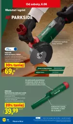 Gazetka promocyjna Lidl - Katalog ważny od 1.06 - Gazetka - ważna od 06.06 do 06.06.2026 - strona 44 - produkty: Parkside, Top, Przewód, Szlifierka kątowa, Smycz, Szlifierka, Ogród, Akumulator