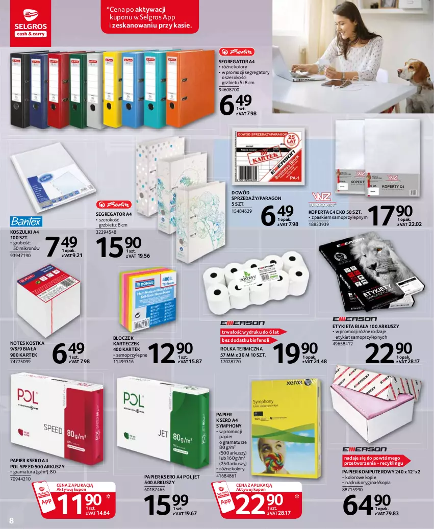 Gazetka promocyjna Selgros - Katalog biuro - ważna 29.04 do 12.05.2021 - strona 8 - produkty: Gin, Gra, Komputer, Kosz, LG, Mop, Papier, Rama, Ser