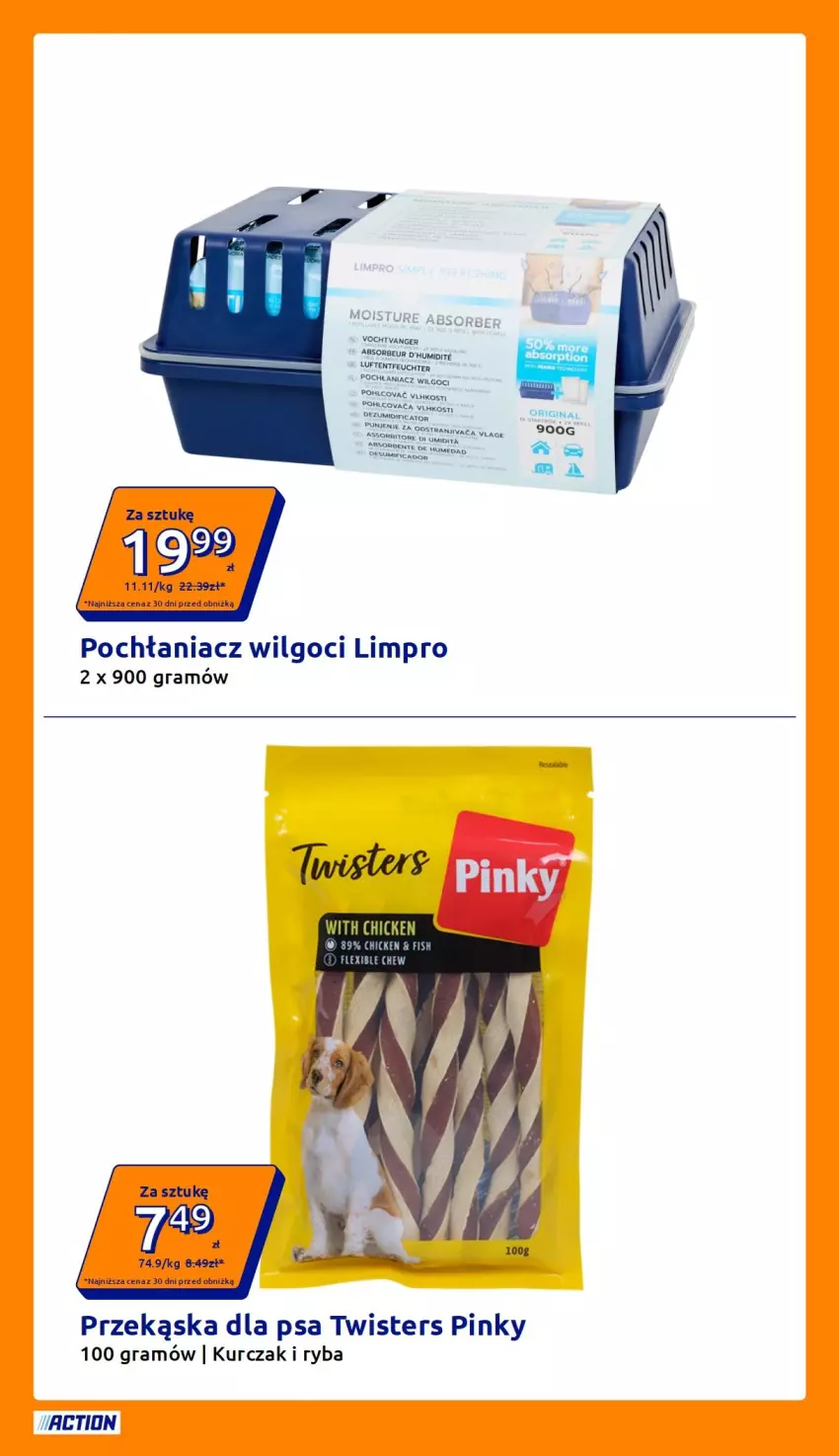 Gazetka promocyjna Action - Gazetka tydzień 41 2026 - ważna 07.10 do 13.10.2026 - strona 14 - produkty: Gra, Kurczak, LG, Pochłaniacz wilgoci, Ryba