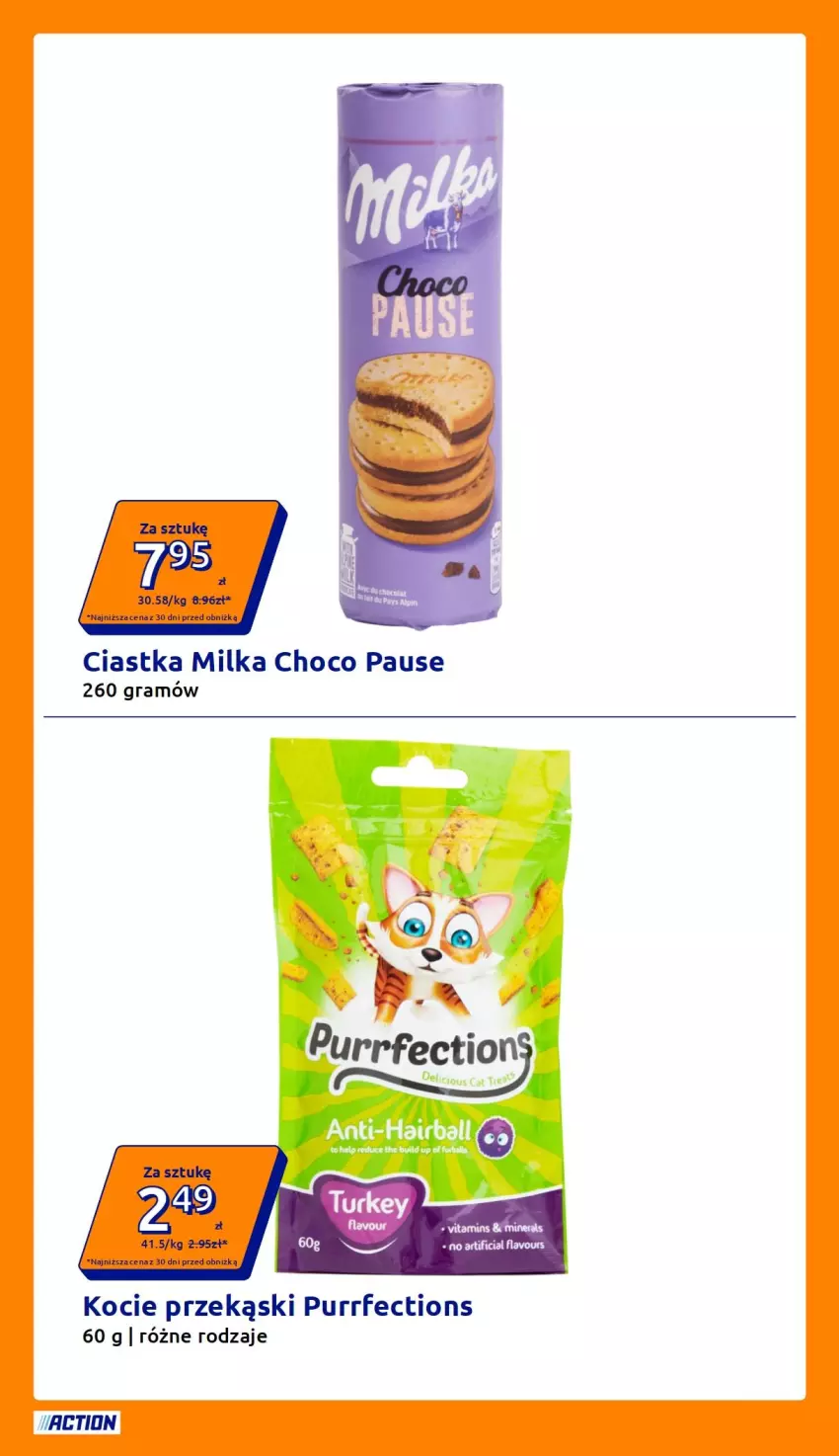 Gazetka promocyjna Action - Gazetka tydzień 41 2026 - ważna 07.10 do 13.10.2026 - strona 16 - produkty: Ciastka, Gra, Koc, Milka, Pur