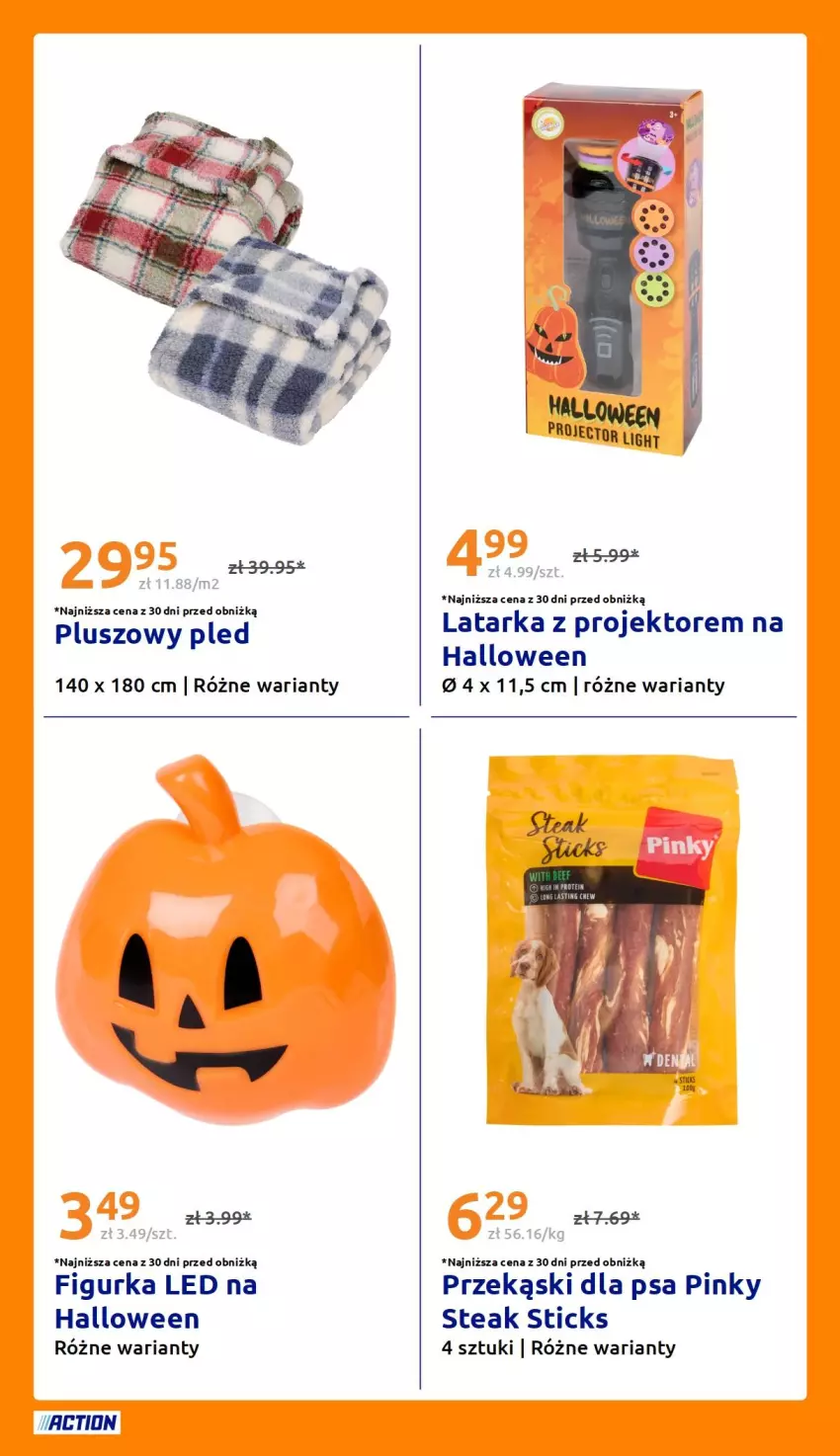 Gazetka promocyjna Action - Gazetka tydzień 41 2026 - ważna 07.10 do 13.10.2026 - strona 30 - produkty: Latarka, Pled, Przekąski dla psa, Tarka