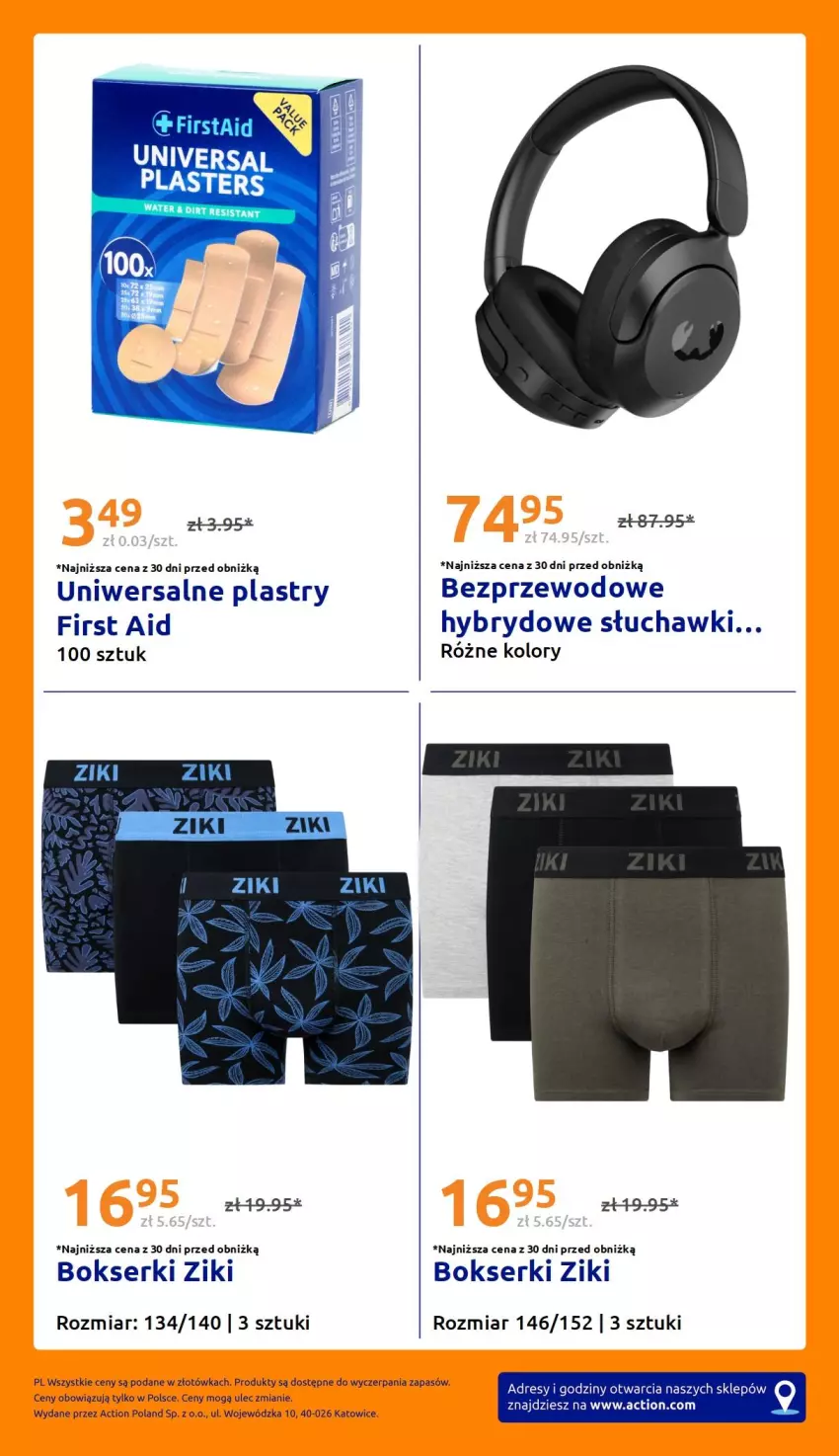 Gazetka promocyjna Action - Gazetka tydzień 41 2026 - ważna 07.10 do 13.10.2026 - strona 33 - produkty: Bokserki, Dres, Ser, Słuchawki