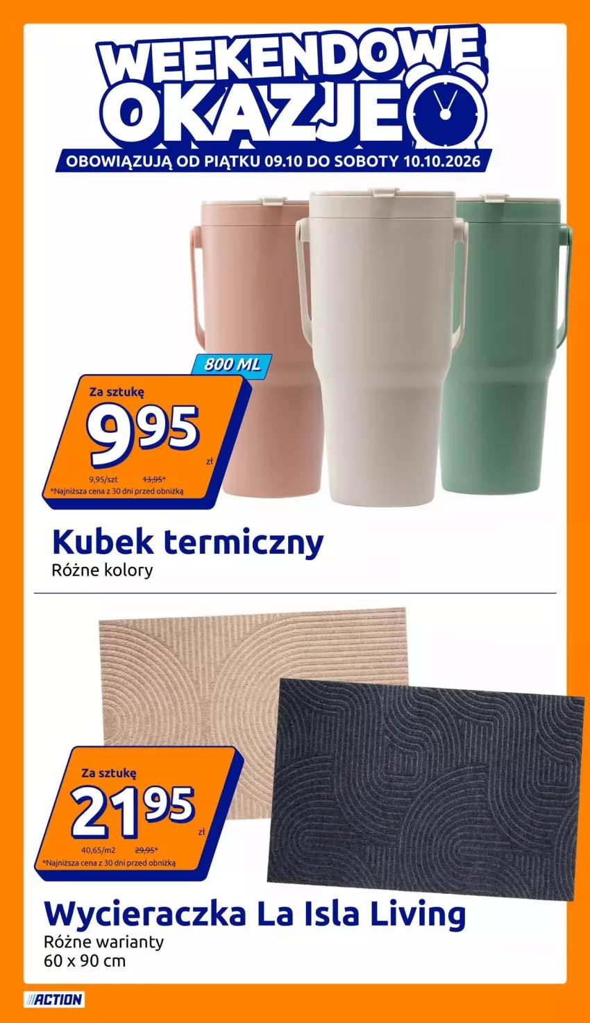 Gazetka promocyjna Action - Gazetka tydzień 41 2026 - ważna 07.10 do 13.10.2026 - strona 6 - produkty: Isla, Kubek, Kubek termiczny, Wycieraczka