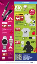 Gazetka promocyjna Aldi - Katalog Moda i Dom - Gazetka - ważna od 12.02 do 12.02.2022 - strona 8 - produkty: Zegarek, Por, Remington, Lokówka, T-shirt, Wełna, Zegar, Bluza, Piżama