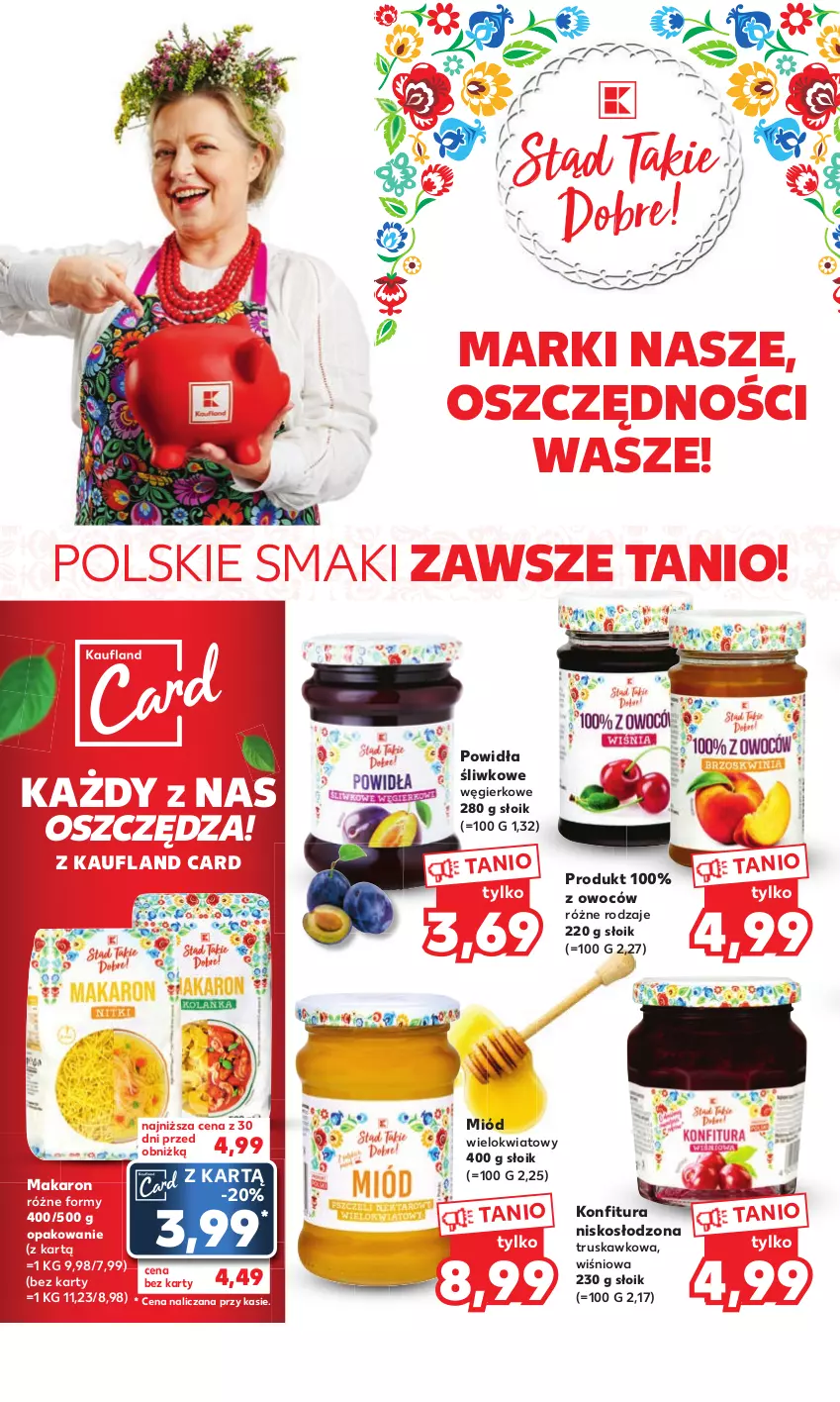 Gazetka promocyjna Kaufland - Mocny Start - ważna 15.05 do 17.05.2023 - strona 12 - produkty: Konfitura, Makaron, Miód