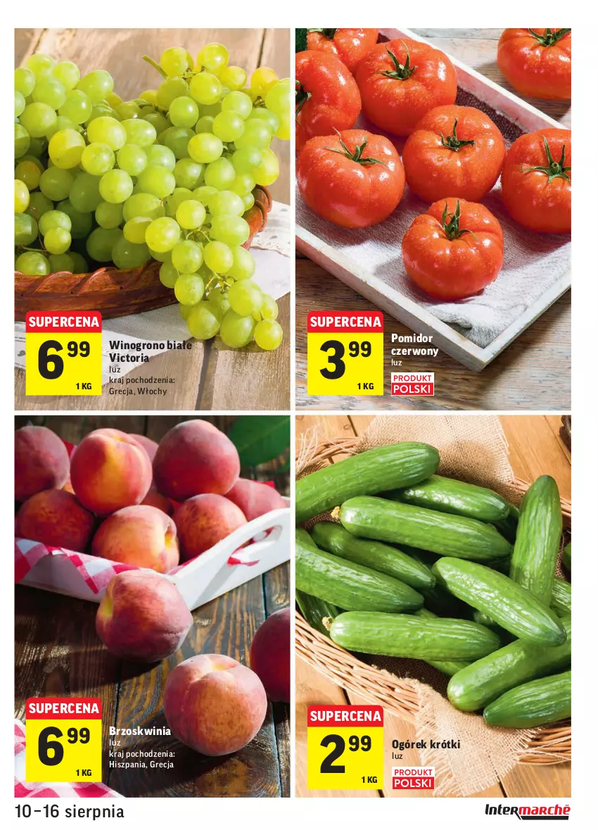 Gazetka promocyjna Intermarche - Gazetka promocyjna - ważna 10.08 do 16.08.2021 - strona 9 - produkty: Ogórek, Wino