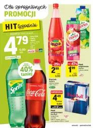 Gazetka promocyjna Intermarche - Gazetka promocyjna - Gazetka - ważna od 16.08 do 16.08.2021 - strona 28 - produkty: Red Bull, Oranżada, Hellena, Fanta, Napój niegazowany, Sprite, Napój, Hortex, Fa