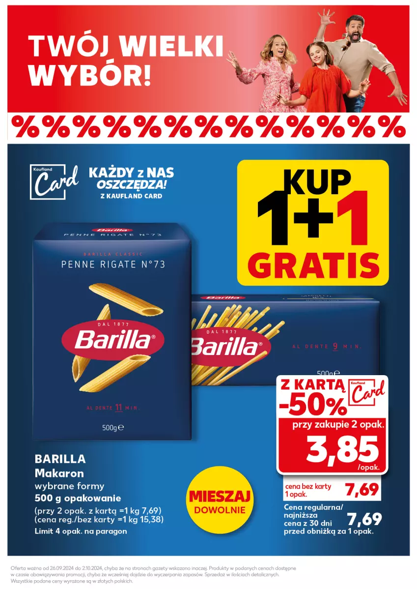 Gazetka promocyjna Kaufland - Kaufland - ważna 30.09 do 02.10.2024 - strona 7 - produkty: Barilla, Gra, Makaron, Penne