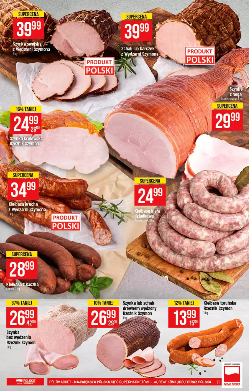 Gazetka promocyjna PoloMarket - Gazetka pomocyjna - ważna 03.11 do 09.11.2021 - strona 11 - produkty: Kiełbasa, Królewski, Szynka