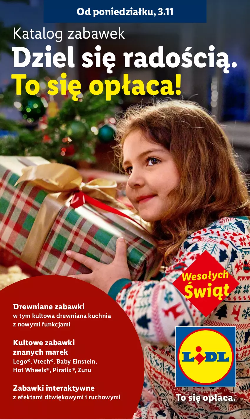 Gazetka promocyjna Lidl - Katalog Zabawki - ważna 03.11 do 24.12.2025 - strona 1 - produkty: Drewniana kuchnia, Hot Wheels, Kuchnia, LEGO, Tera