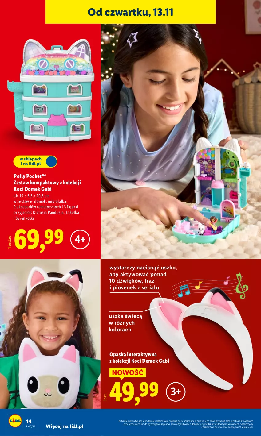 Gazetka promocyjna Lidl - Katalog Zabawki - ważna 03.11 do 24.12.2025 - strona 14 - produkty: Koc, Lalka, Opaska, Polly Pocket, Ser, Tera