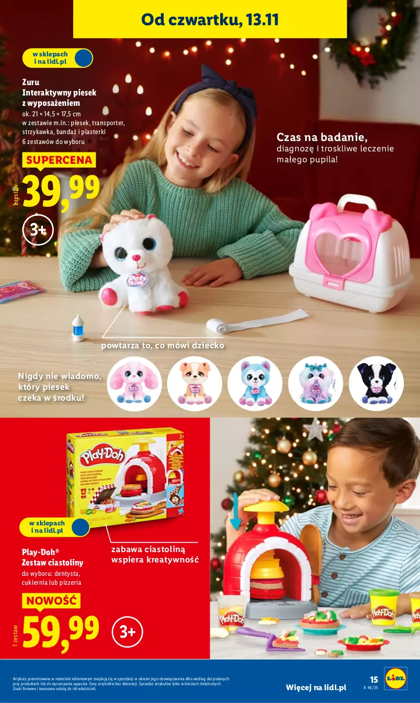 Gazetka promocyjna Lidl - Katalog Zabawki - ważna 03.11 do 24.12.2025 - strona 15 - produkty: Cukier, Dentysta, Plasterki, Play-Doh, Por, Sport, Tera, Tran