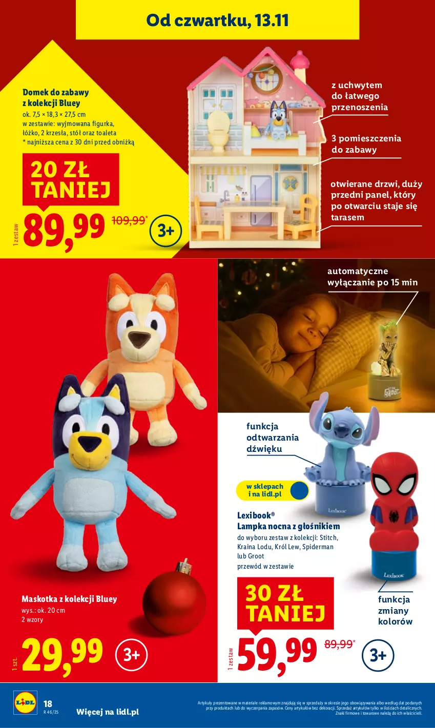 Gazetka promocyjna Lidl - Katalog Zabawki - ważna 03.11 do 24.12.2025 - strona 18 - produkty: Drzwi, Głośnik, Przewód, Spiderman, Stół