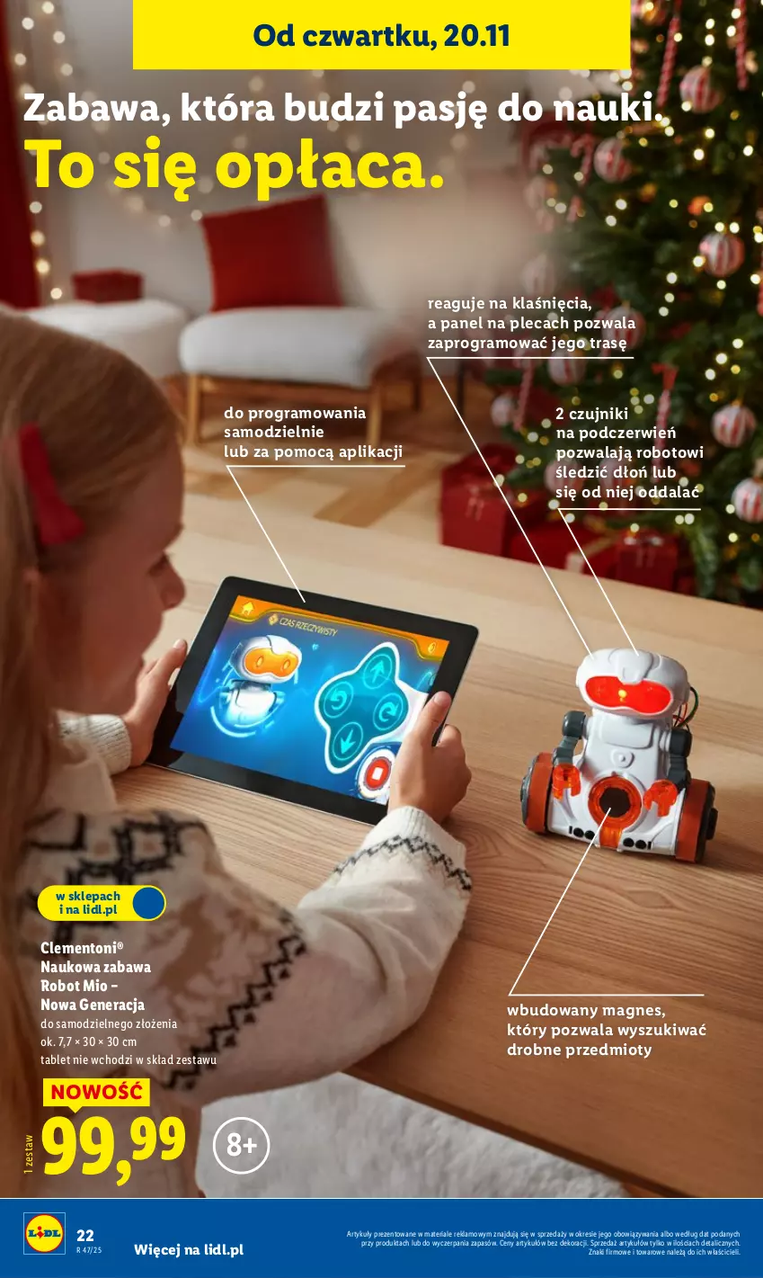 Gazetka promocyjna Lidl - Katalog Zabawki - ważna 03.11 do 24.12.2025 - strona 22 - produkty: Gra, Robot, Tablet
