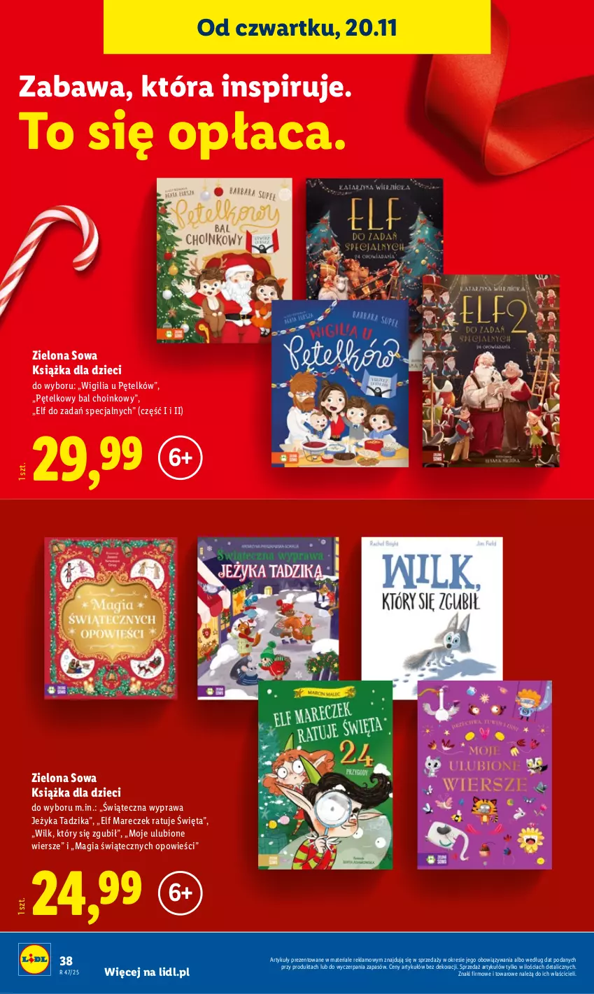 Gazetka promocyjna Lidl - Katalog Zabawki - ważna 03.11 do 24.12.2025 - strona 38 - produkty: Dzieci, Książka