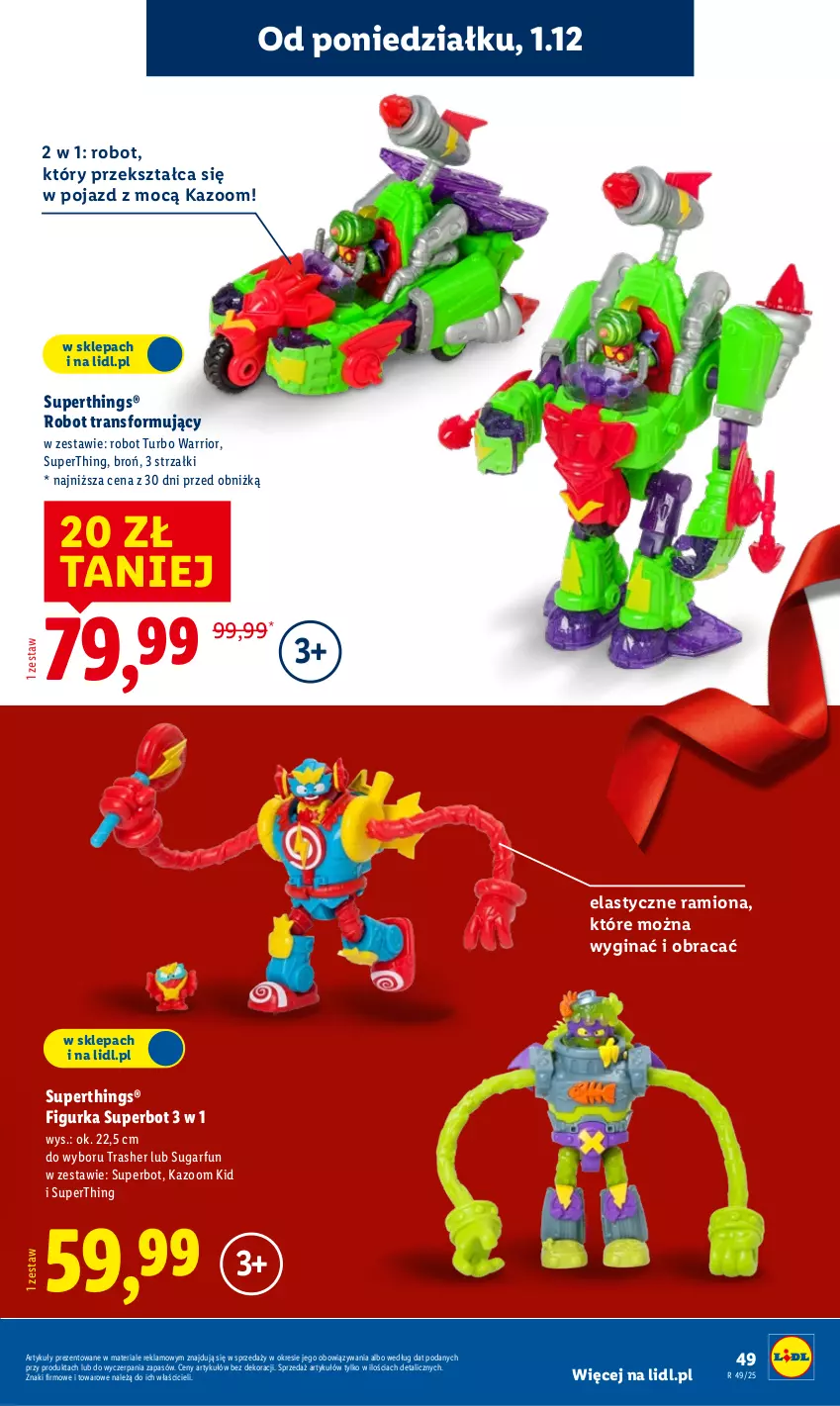 Gazetka promocyjna Lidl - Katalog Zabawki - ważna 03.11 do 24.12.2025 - strona 49 - produkty: Gin, Pojazd, Robot, Tran