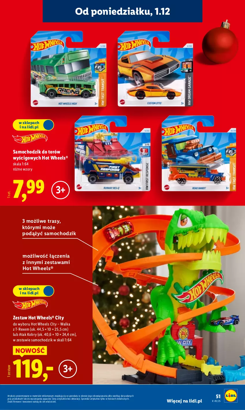 Gazetka promocyjna Lidl - Katalog Zabawki - ważna 03.11 do 24.12.2025 - strona 51 - produkty: Chodzik, Hot Wheels