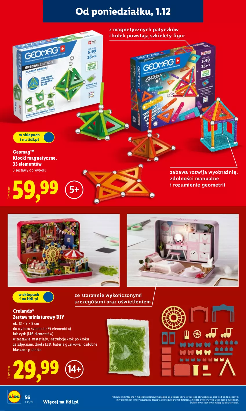 Gazetka promocyjna Lidl - Katalog Zabawki - ważna 03.11 do 24.12.2025 - strona 56 - produkty: Bateria, Klocki, Pudełko, Sypialnia