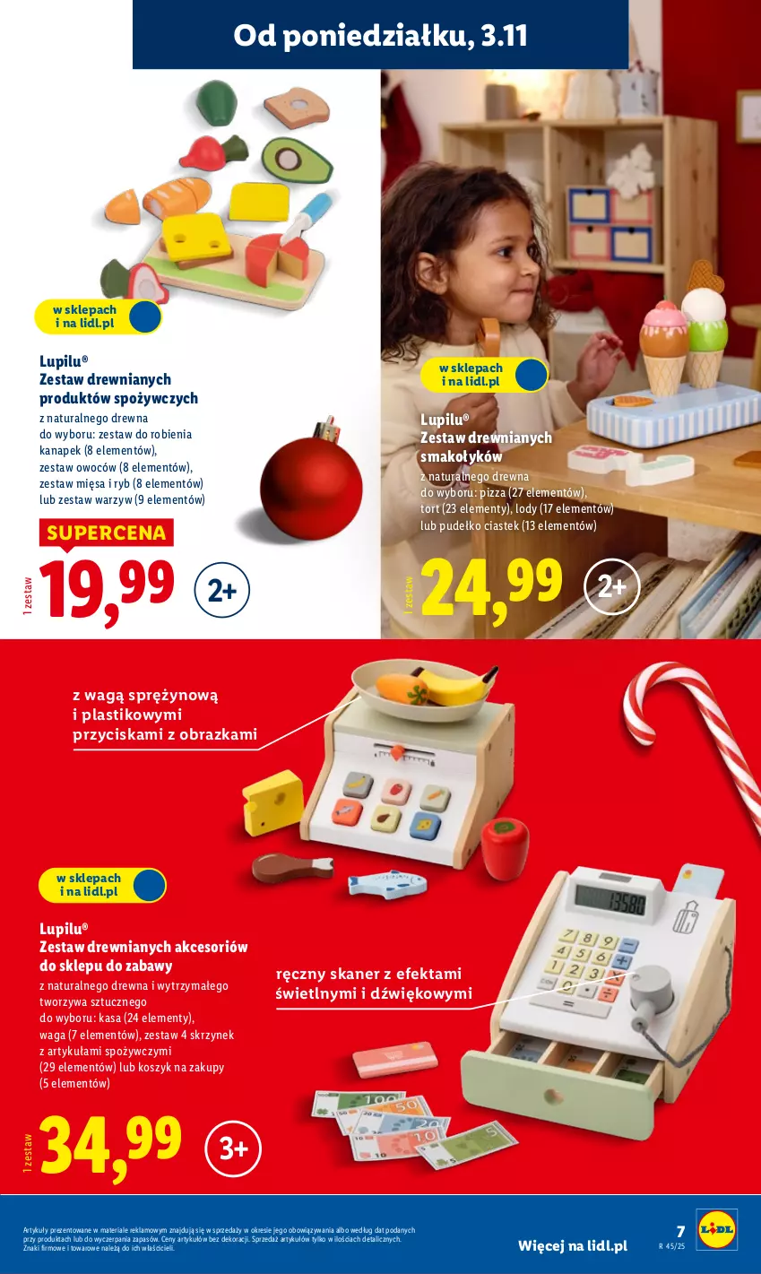Gazetka promocyjna Lidl - Katalog Zabawki - ważna 03.11 do 24.12.2025 - strona 7 - produkty: Kosz, Lody, Obraz, Pizza, Pudełko, Skaner, Stek, Waga