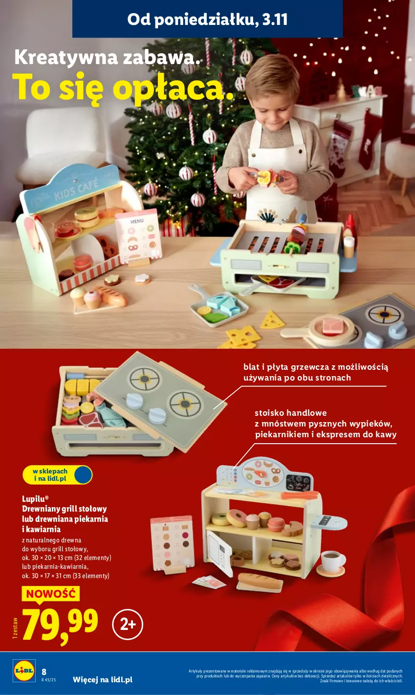 Gazetka promocyjna Lidl - Katalog Zabawki - ważna 03.11 do 24.12.2025 - strona 8 - produkty: Grill, Piekarnik, Płyta