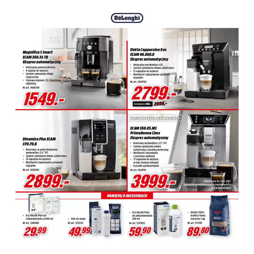 Gazetka promocyjna Media Markt - Gazetka Media Markt - ważna 01.12 do 24.12.2021 - strona 22 - produkty: Amica, BIC, Cappuccino, Kawa, Młynek, Napoje, Prima, Top