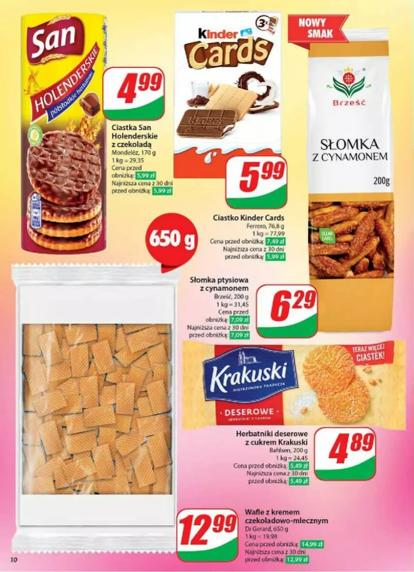 Gazetka promocyjna Dino - ważna 13.11 do 19.11.2024 - strona 2 - produkty: Deser, Dr Gerard, Ferrero, Herbatniki, Kinder, Krakus, Krakuski, Ser, Wafle