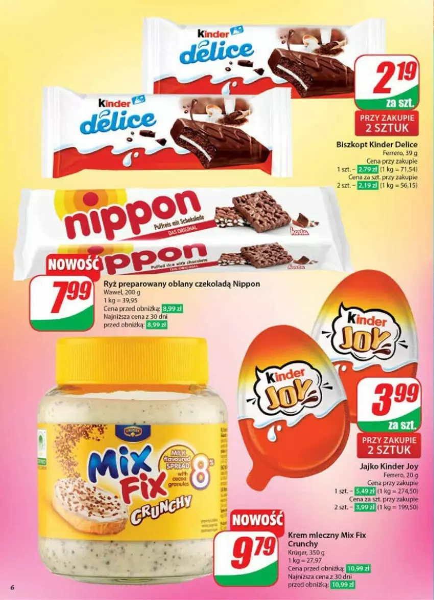 Gazetka promocyjna Dino - ważna 13.11 do 19.11.2024 - strona 56 - produkty: Ferrero, Kinder, Ryż, Wawel