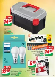 Gazetka promocyjna Dino - Gazetka - ważna od 19.11 do 19.11.2024 - strona 53 - produkty: Philips, Skrzynka narzędziowa, Energizer, Baterie alkaliczne