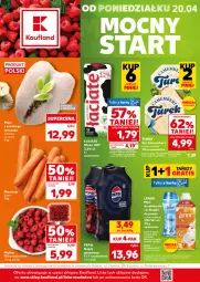 Gazetka promocyjna Kaufland - Mocny Start - Gazetka - ważna od 22.04 do 22.04.2026 - strona 1 - produkty: Kurczak, Ser, Por, Gra, Maliny, Płyn do płukania, Camembert, Waga, Napój, Lenor, Mleko